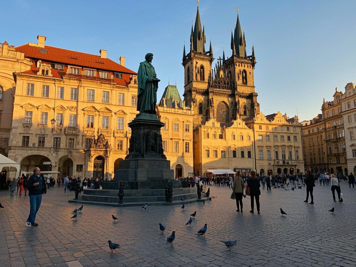 Original photo of Prague Old Town Square